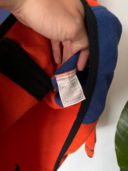 90s Nike ACG 2 Layer Full Zip Tactical Fleece Jacket Orange – Small