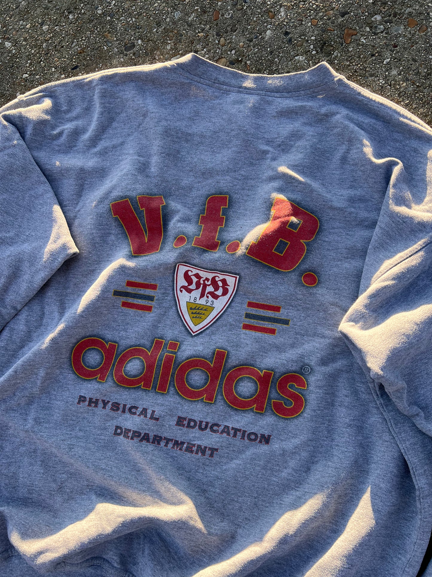 90s Adidas VfB Stuttgart Physical Education Department Sweatshirt – Xlarge