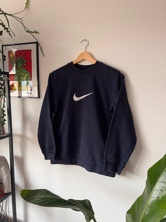 90s Nike Classic Embroidered Big Logo Crewneck Sweatshirt – Small