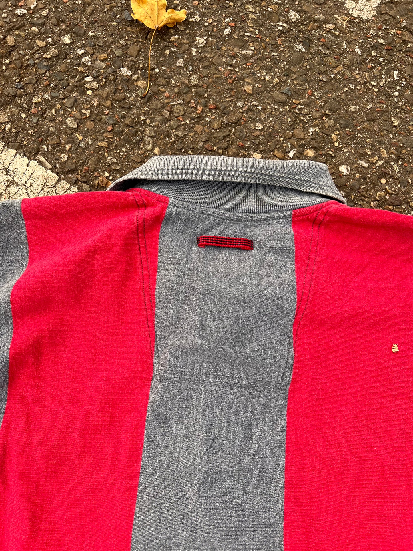 90s Adidas Equipment Longsleeve Striped Rugby Polo – XLarge