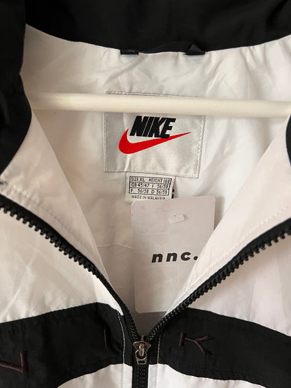 90s Nike Embroidered Spellout Full Zip Track Jacket White – XLarge