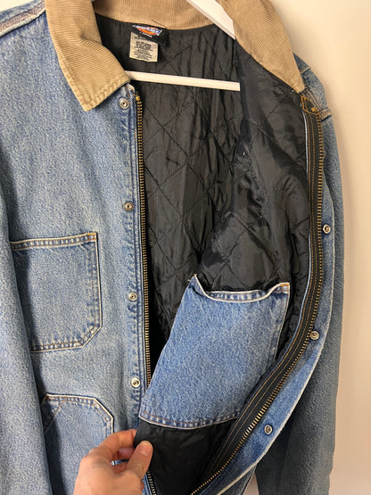 Dickies Denim Work Wear Jacket - Large