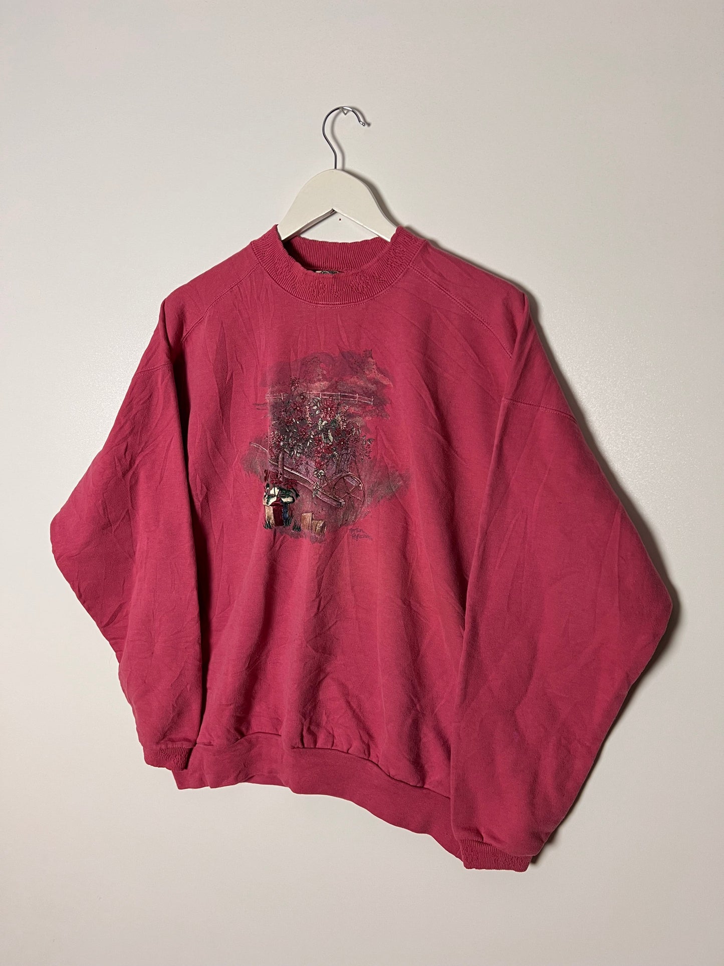 90s Northern Reflections Flower Garden Sweatshirt – Large