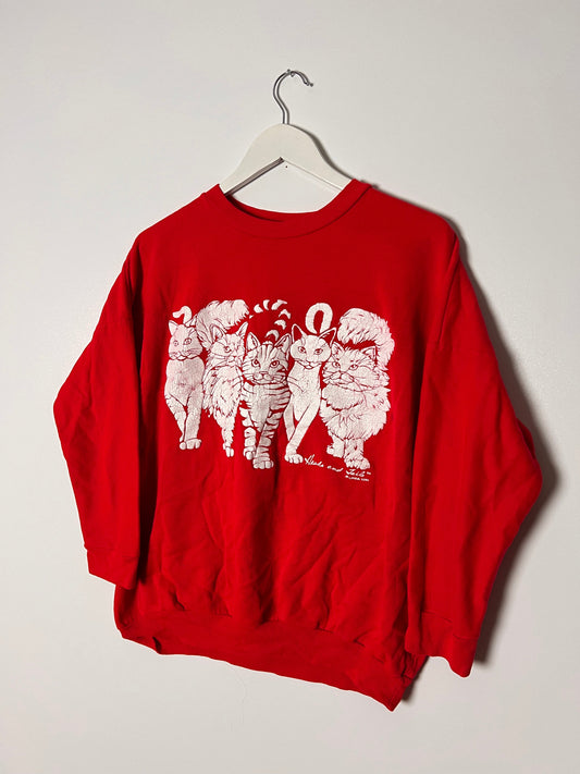 90s Linda Lori Cats Group Sweatshirt – Small