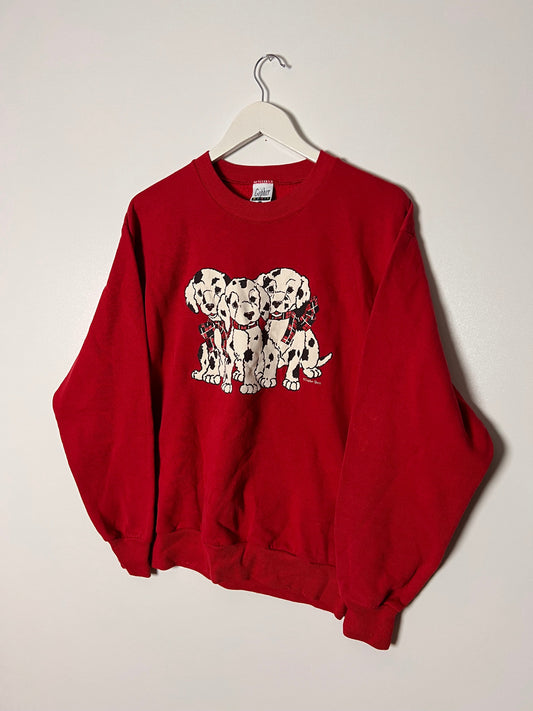 90s Gopher Sport Dalmatians Dog Sweatshirt – Medium