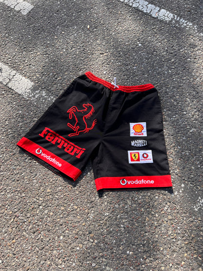 00' Ferrari Allover Embroidered Shorts – M