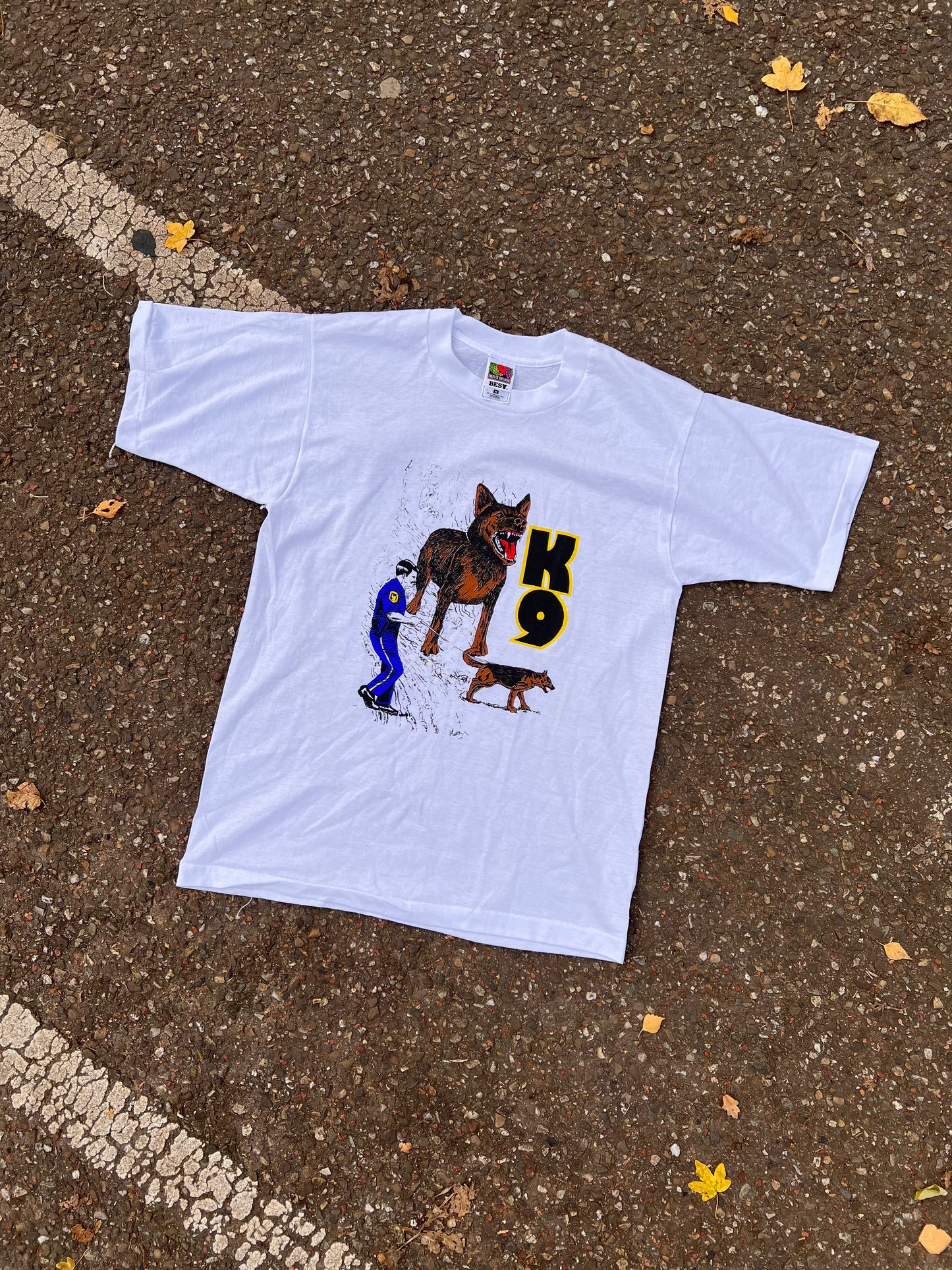 90s K9 Police Dog Trainer T-Shirt – Medium