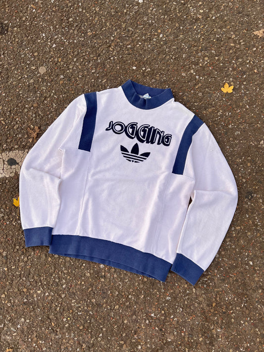 80s Adidas Jogging Big Logo Crewneck – Medium